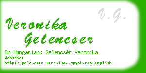 veronika gelencser business card